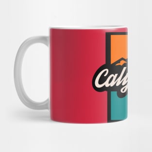 California adventure road badge mountains Mug